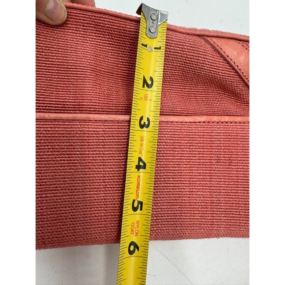 Charter Club Womens Shoulder Bag Coral Textured Faux Croc With Magnetic Closure - Picture 14 of 16